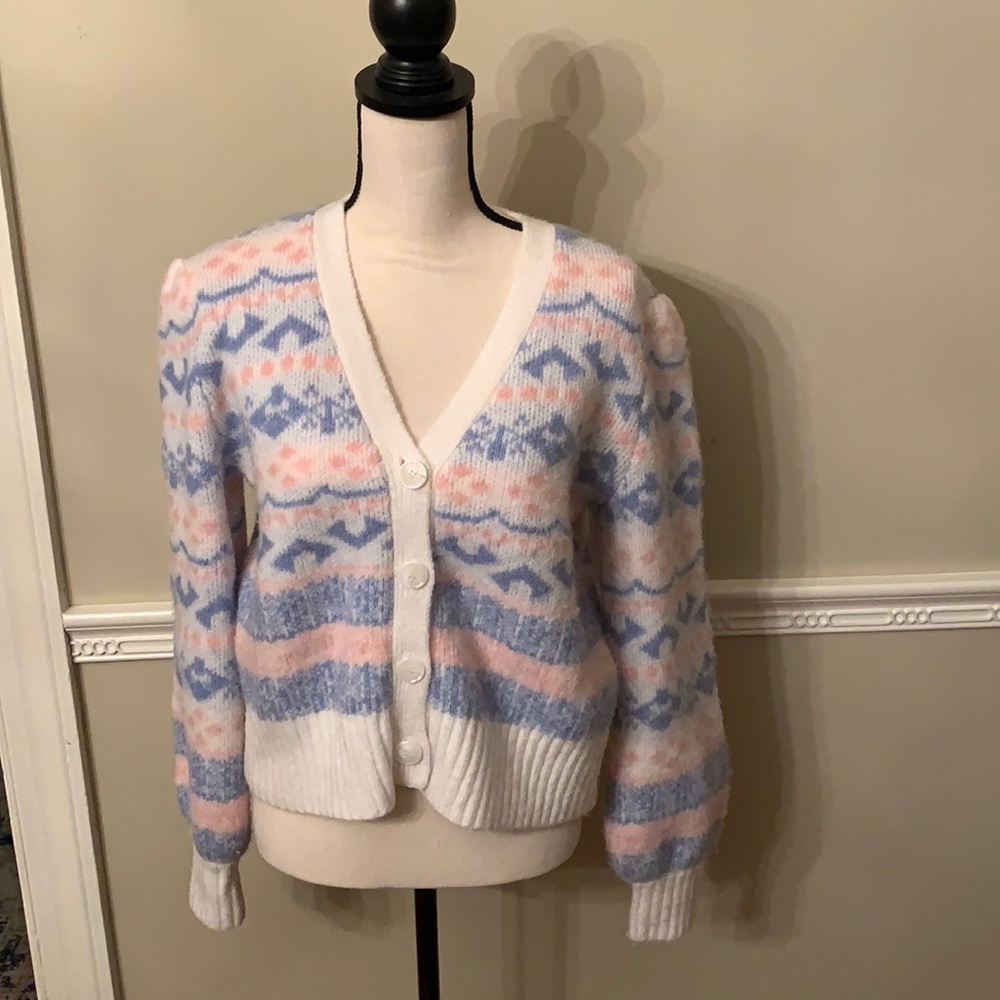 Blue Rain Cardigan. Size S